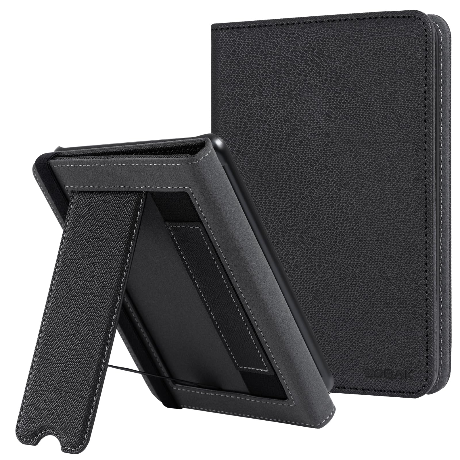 Essentials Rustic Serenity 6 Inch Kindle Stand#Color_Black