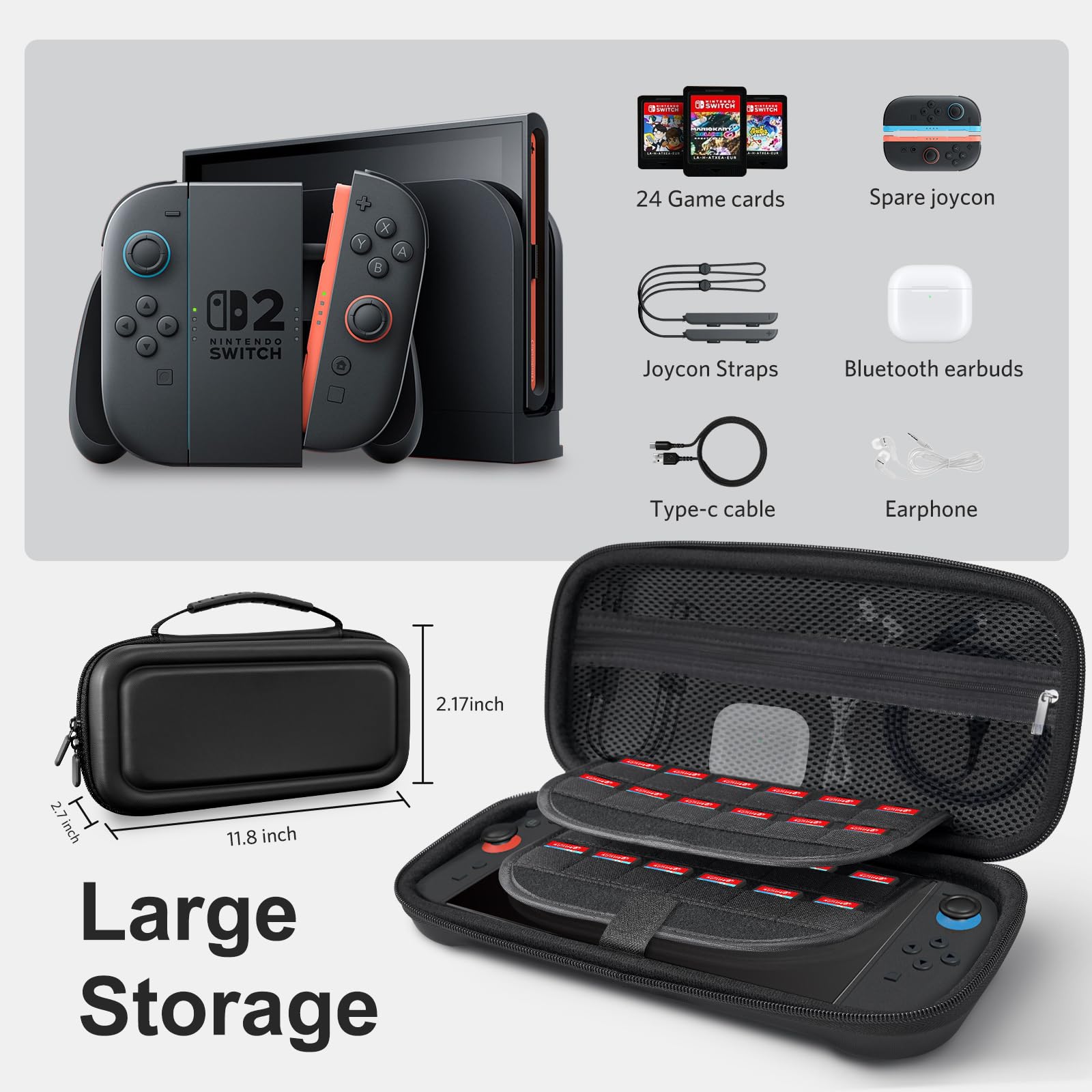 Essentials Switch2-EVA storage bag#Color_Black