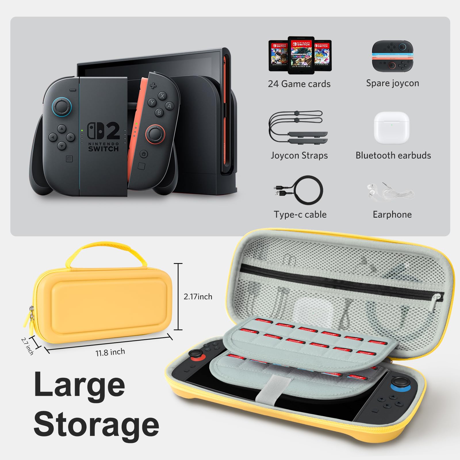 Essentials Switch2-EVA storage bag#Color_Yellow