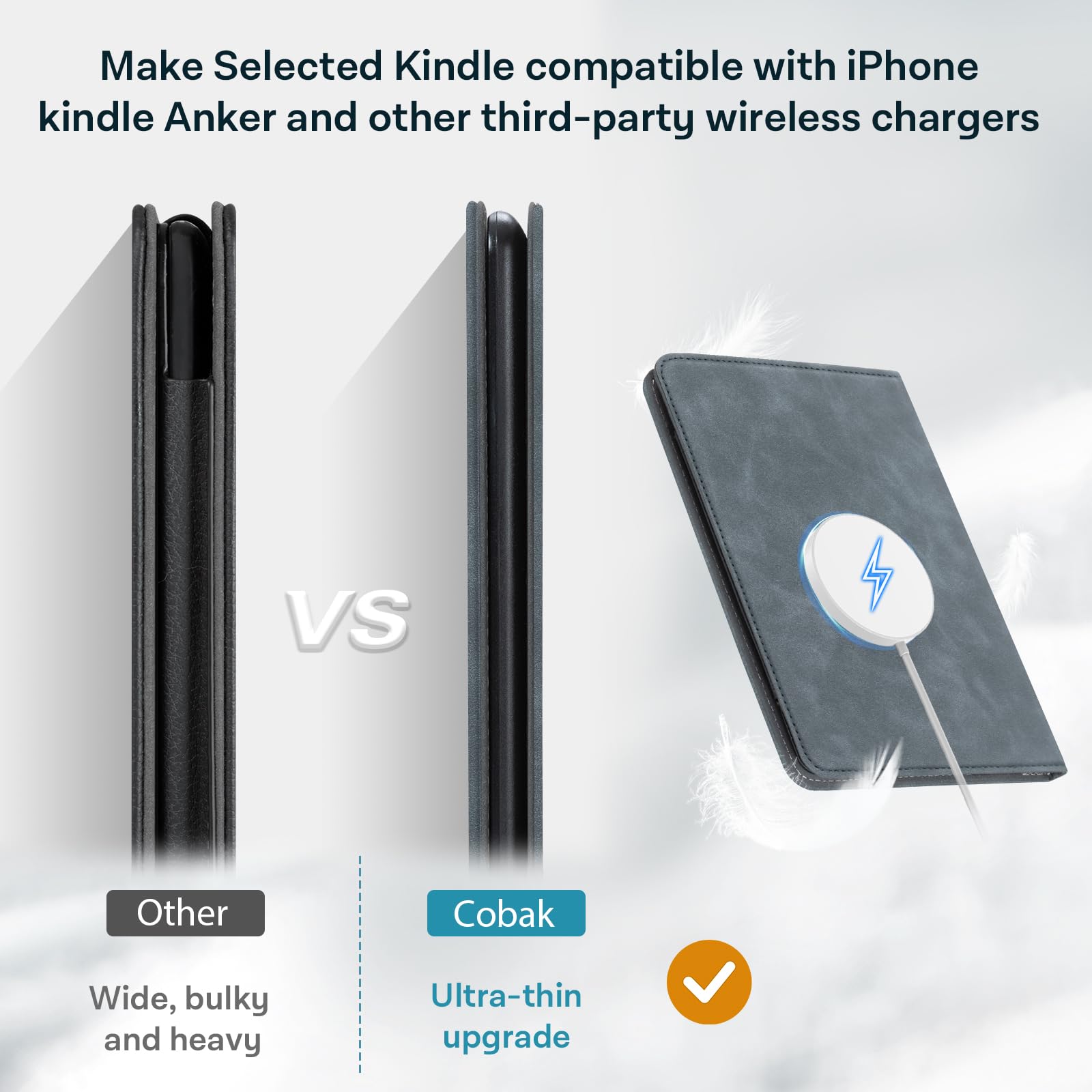 Kindle Paperwhite 12th Gen (2024 7 inch) stand#Color_Blue Gray