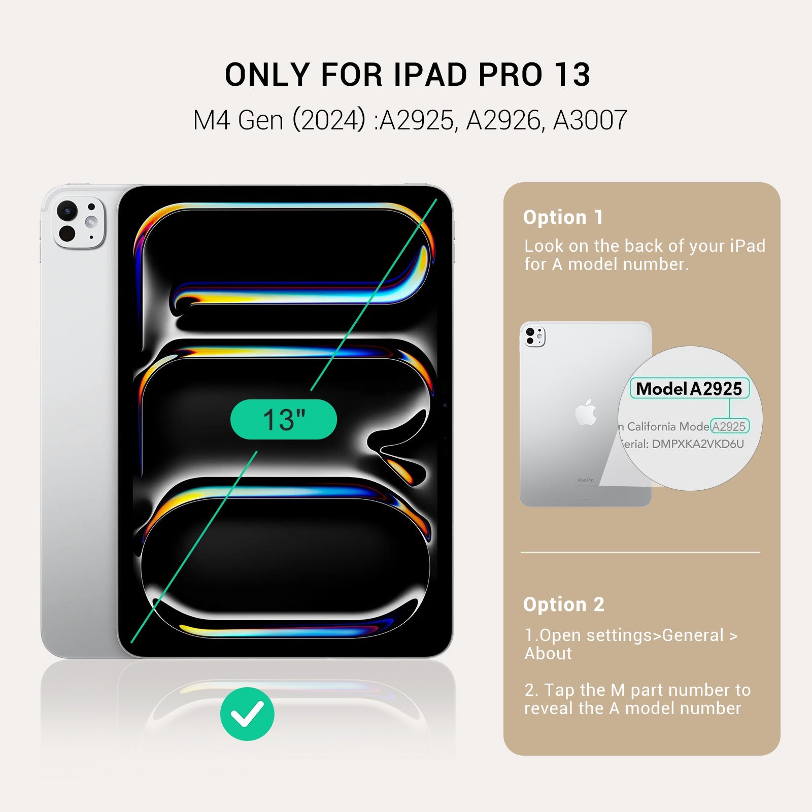 Essentials iPad Pro 13 Magnetic with Stand#Color_Black