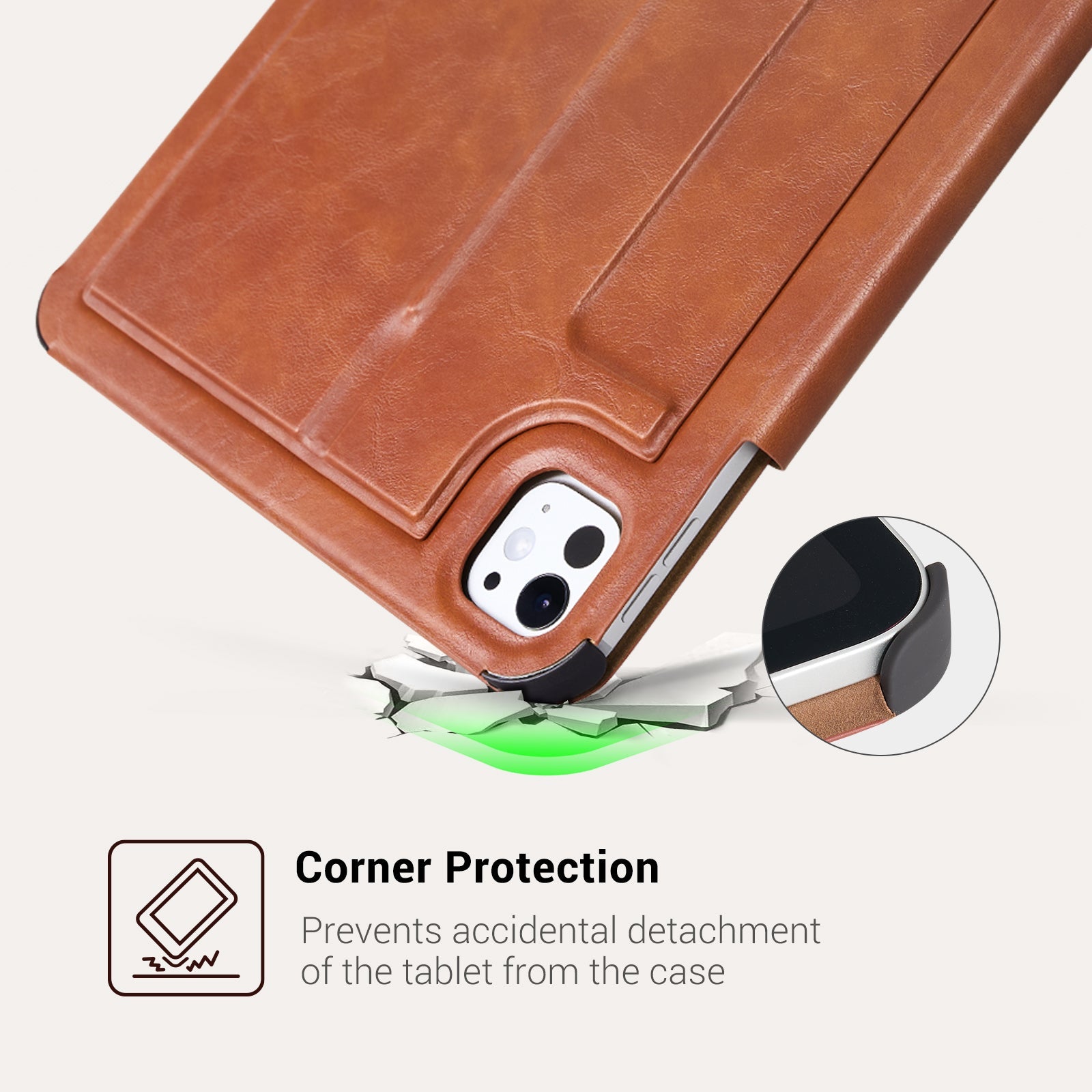 Essentials iPad Pro 13 Magnetic with Stand#Color_Brown