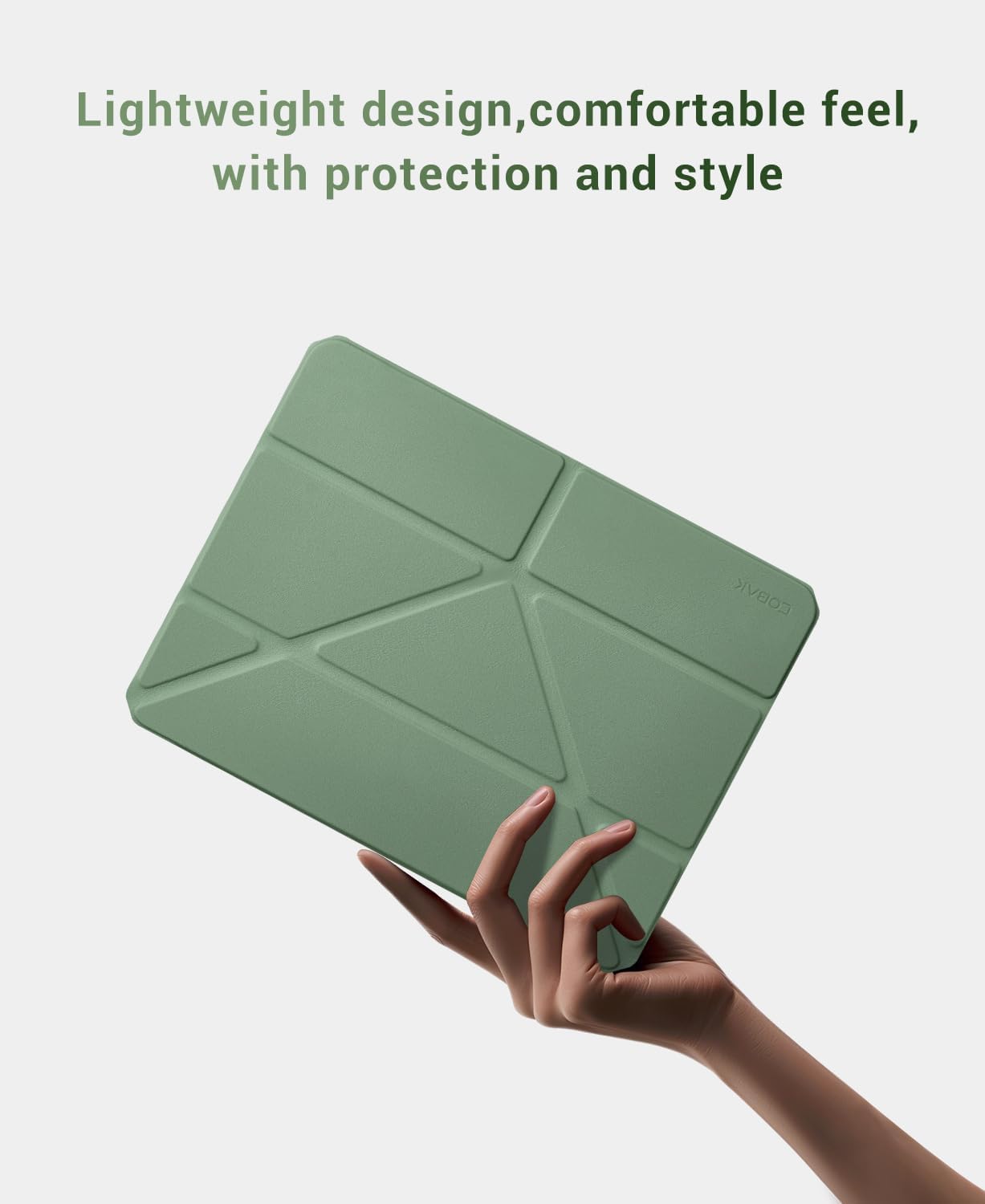 iPad 11th Gen (A16) 11" (2025) & 10th Gen 10.9" (2022) Case With Magnetic Stand#Color_Sage Green