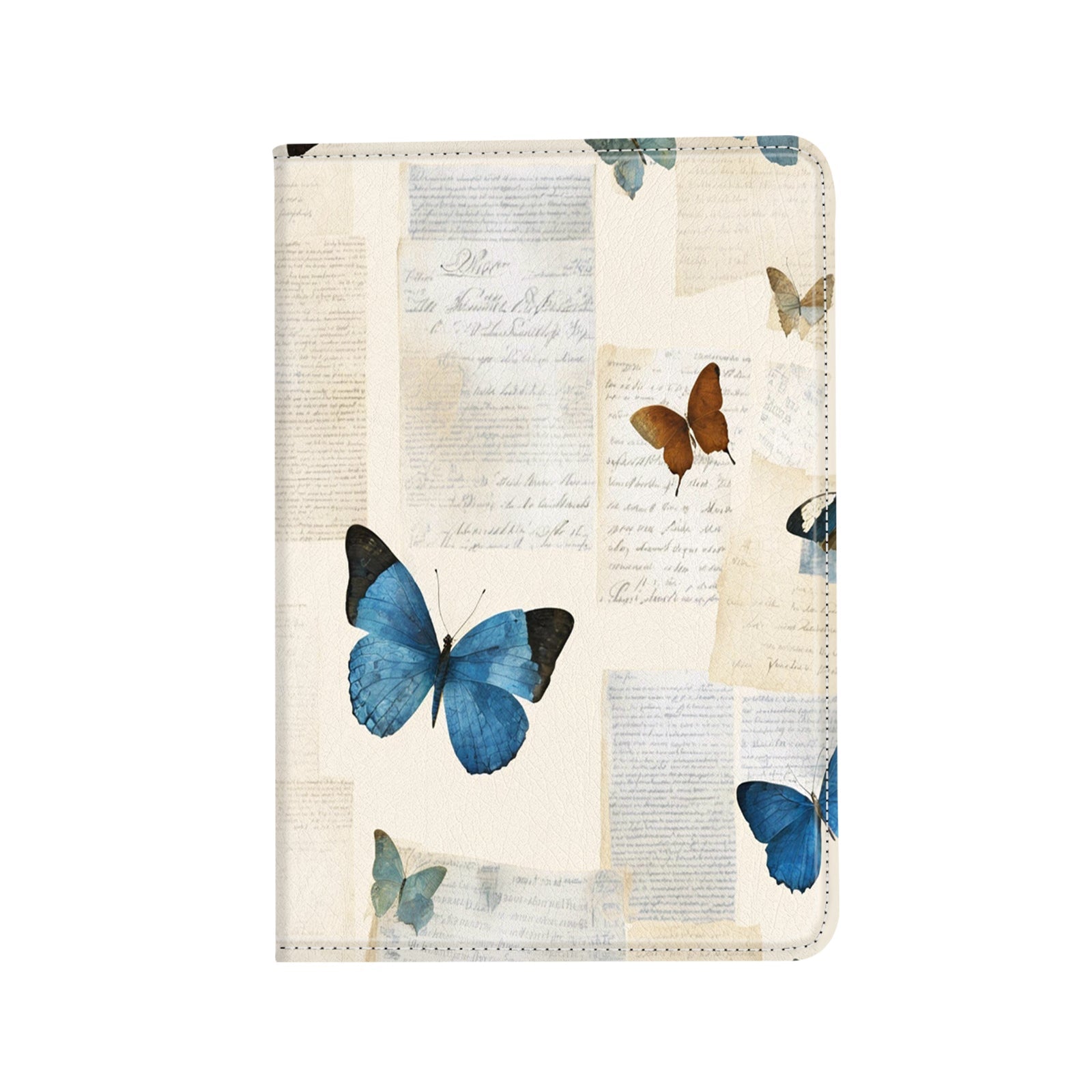 Kindle Basic (2022/2024 6 INCH) Stand Case-Multiple Prints#Color_Beige Butterfly