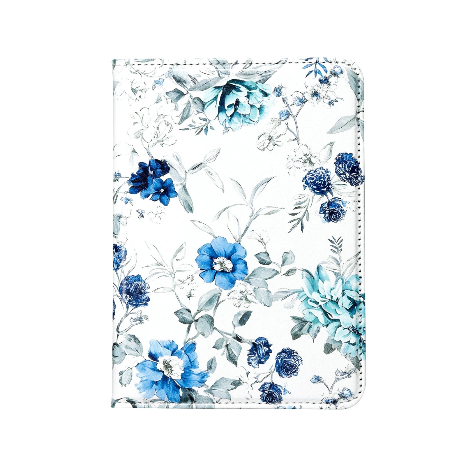 Eden Blue Floral Kindle Basic 6 Inch Case With Stand