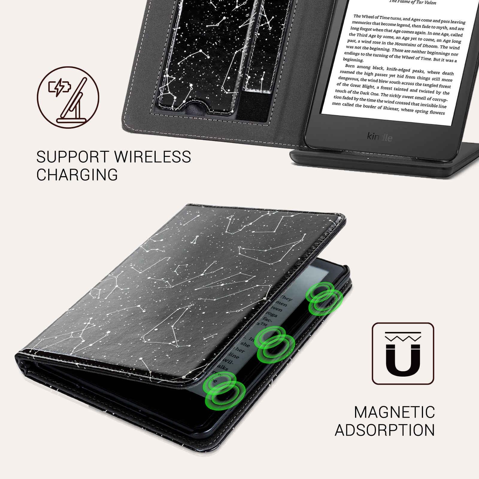 Senyu Constell Kindle Basic 6 Inch Case With Stand