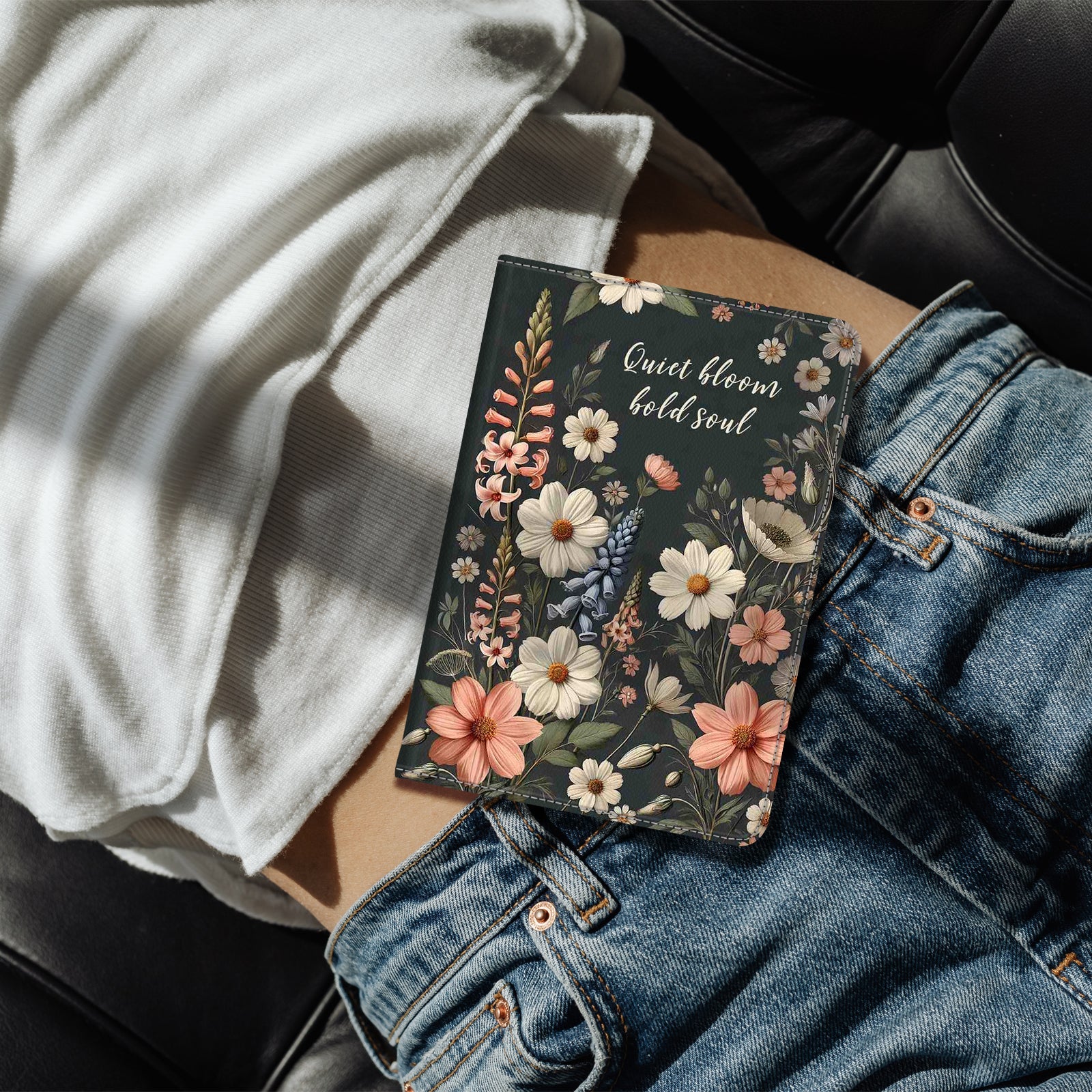 Eden Quiet Bloom Kindle Basic 6 Inch Case With Stand