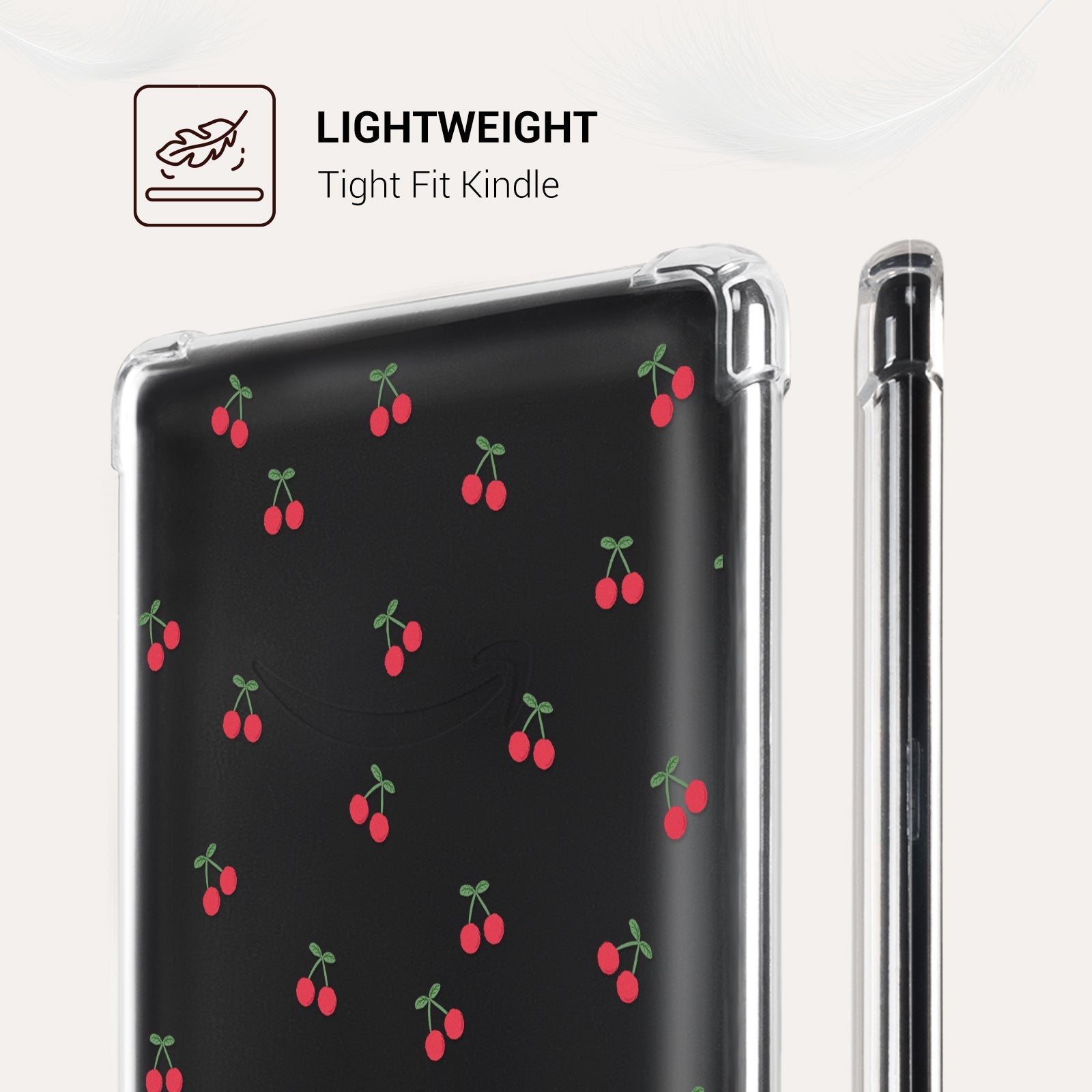 Eden Cherry Kindle Paperwhite 7 inch Clear Case