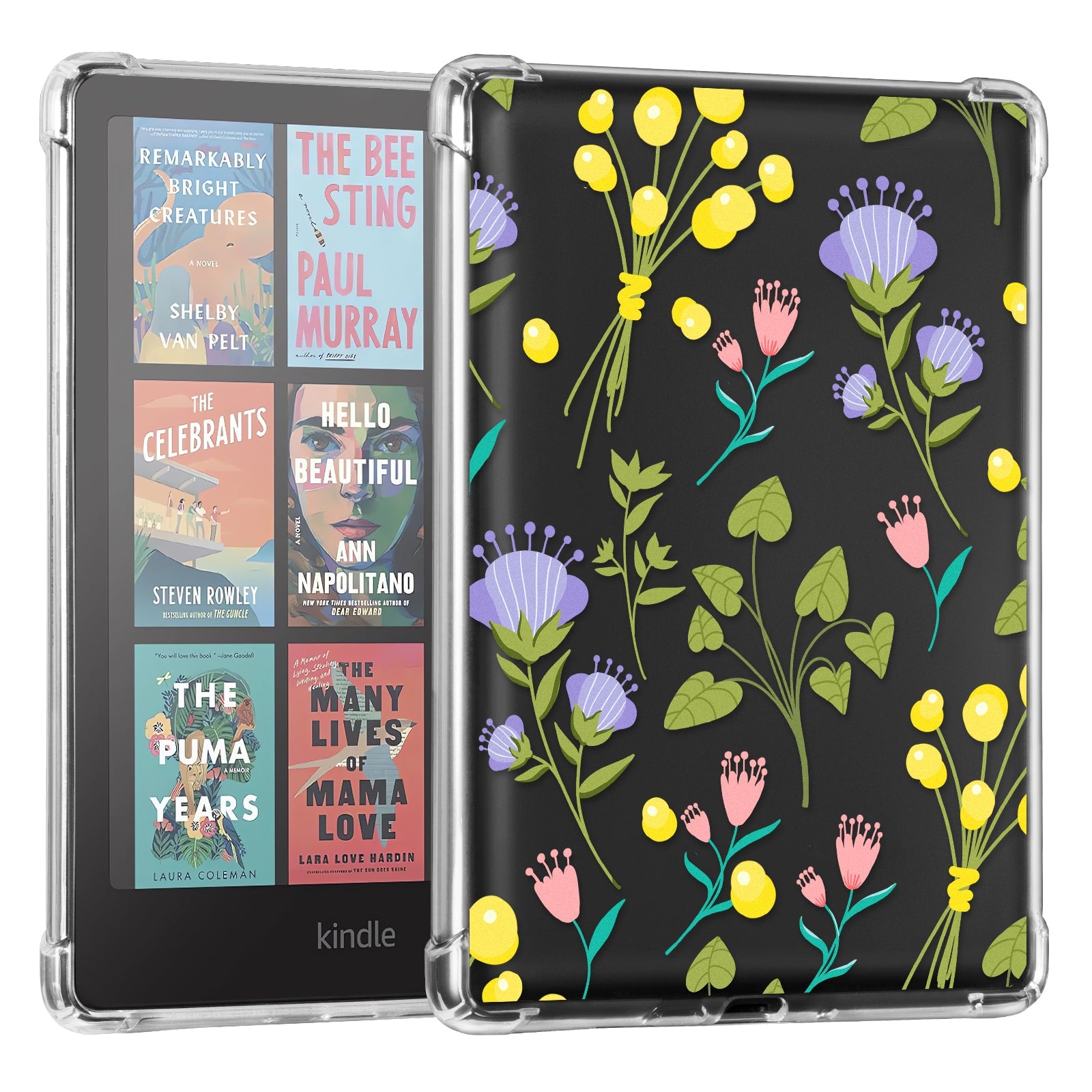 Eden Lilac Kindle Paperwhite 7 inch Clear Case