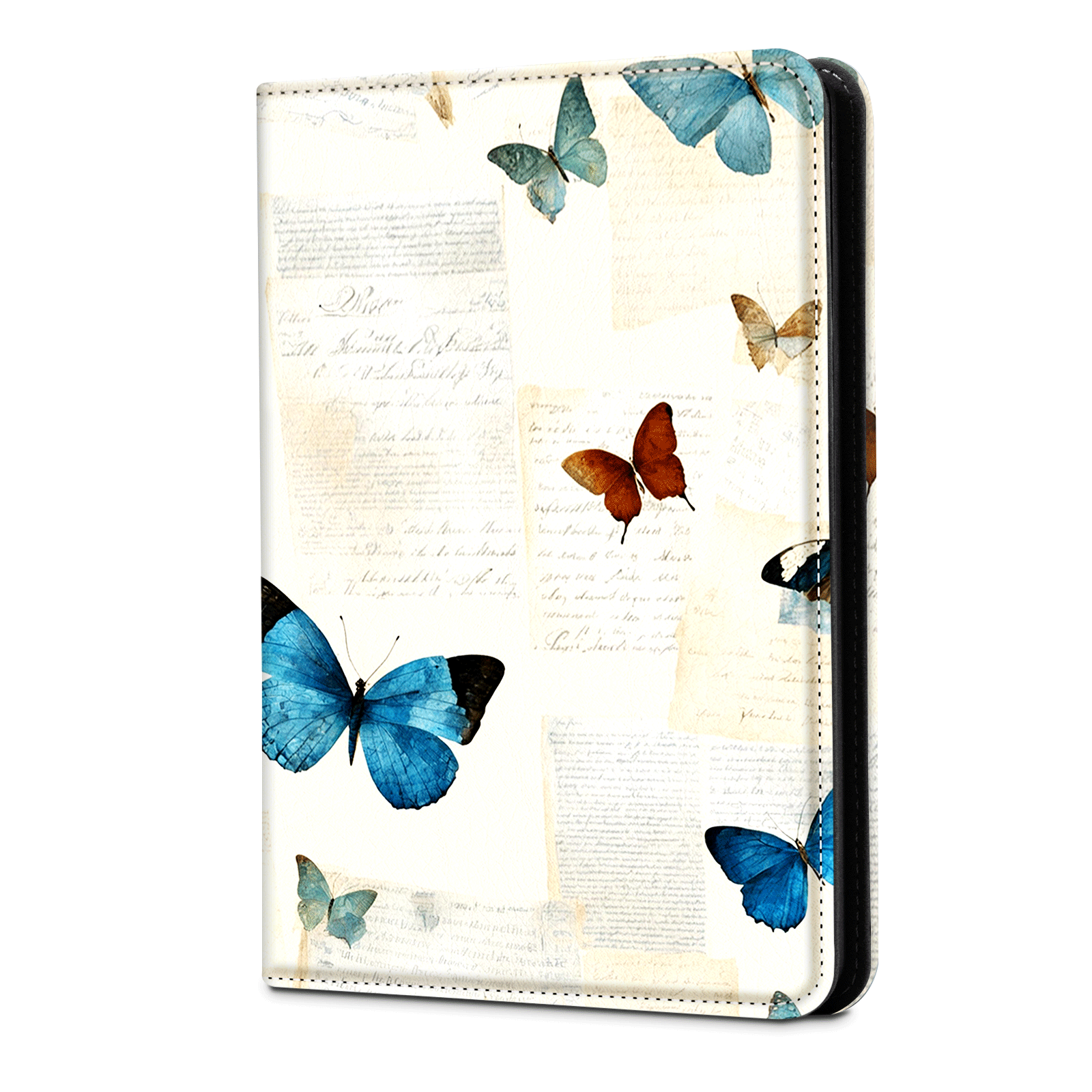 Eden Beige Butterfly Kindle Paperwhite 7 inch Case With Stand