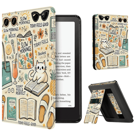 Kindle Paperwhite 12th Gen (2024 7 inch) stand-Prints Case#Color_Slow Morning