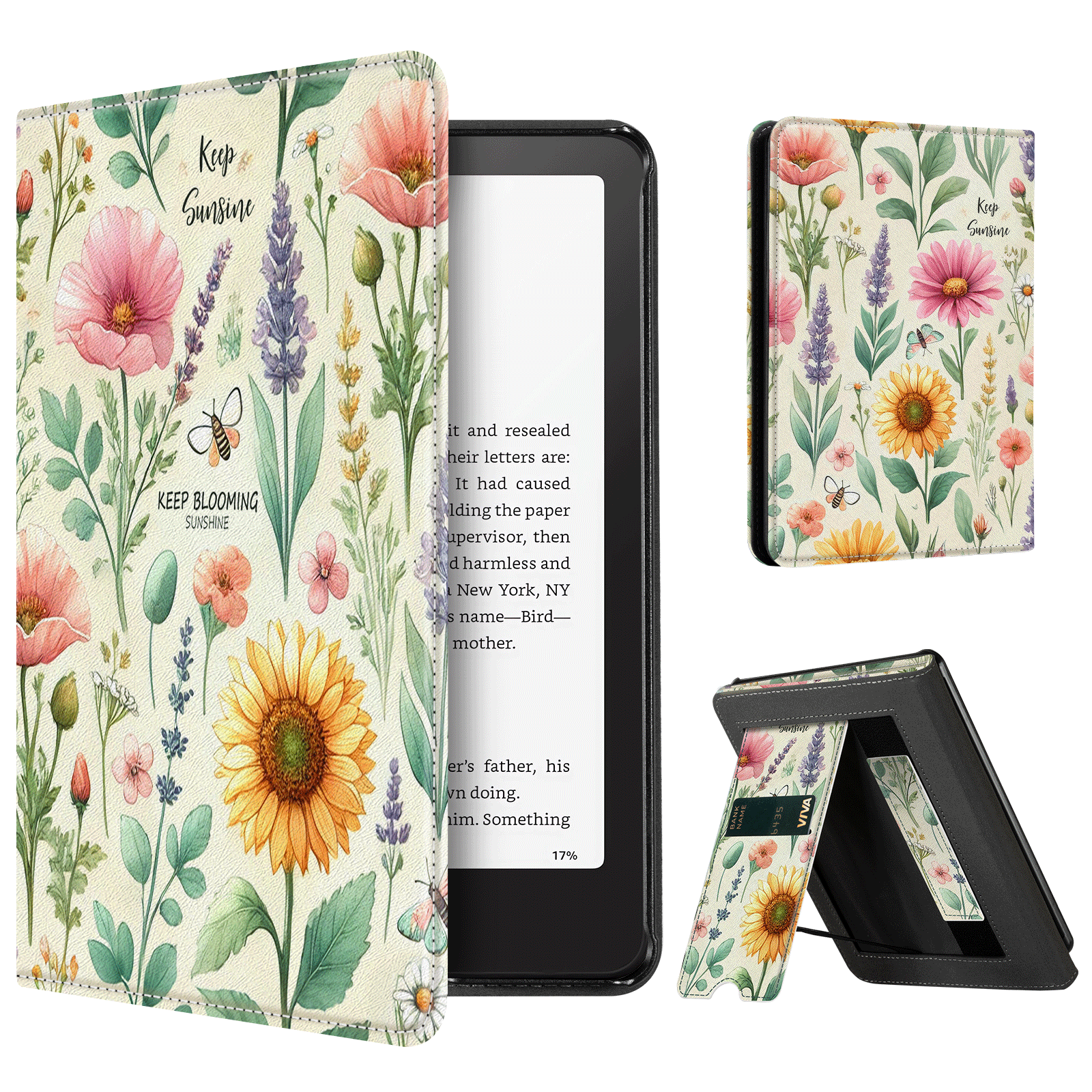 Eden Sunshine Garden Kindle Paperwhite 7 inch Case With Stand
