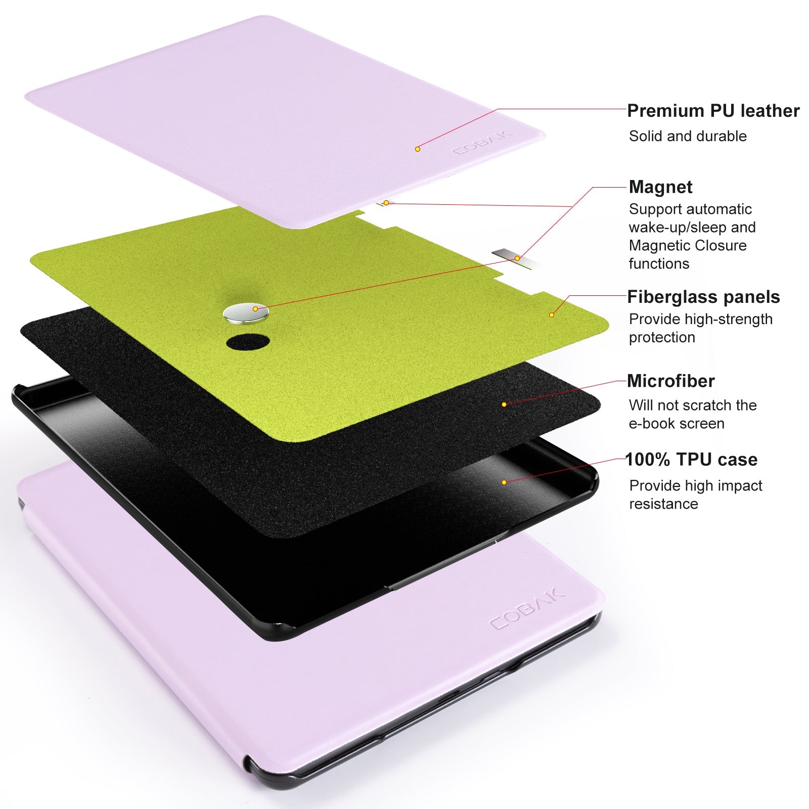 Kindle Paperwhite 12th Gen 7 inch Case#Color_Lilac