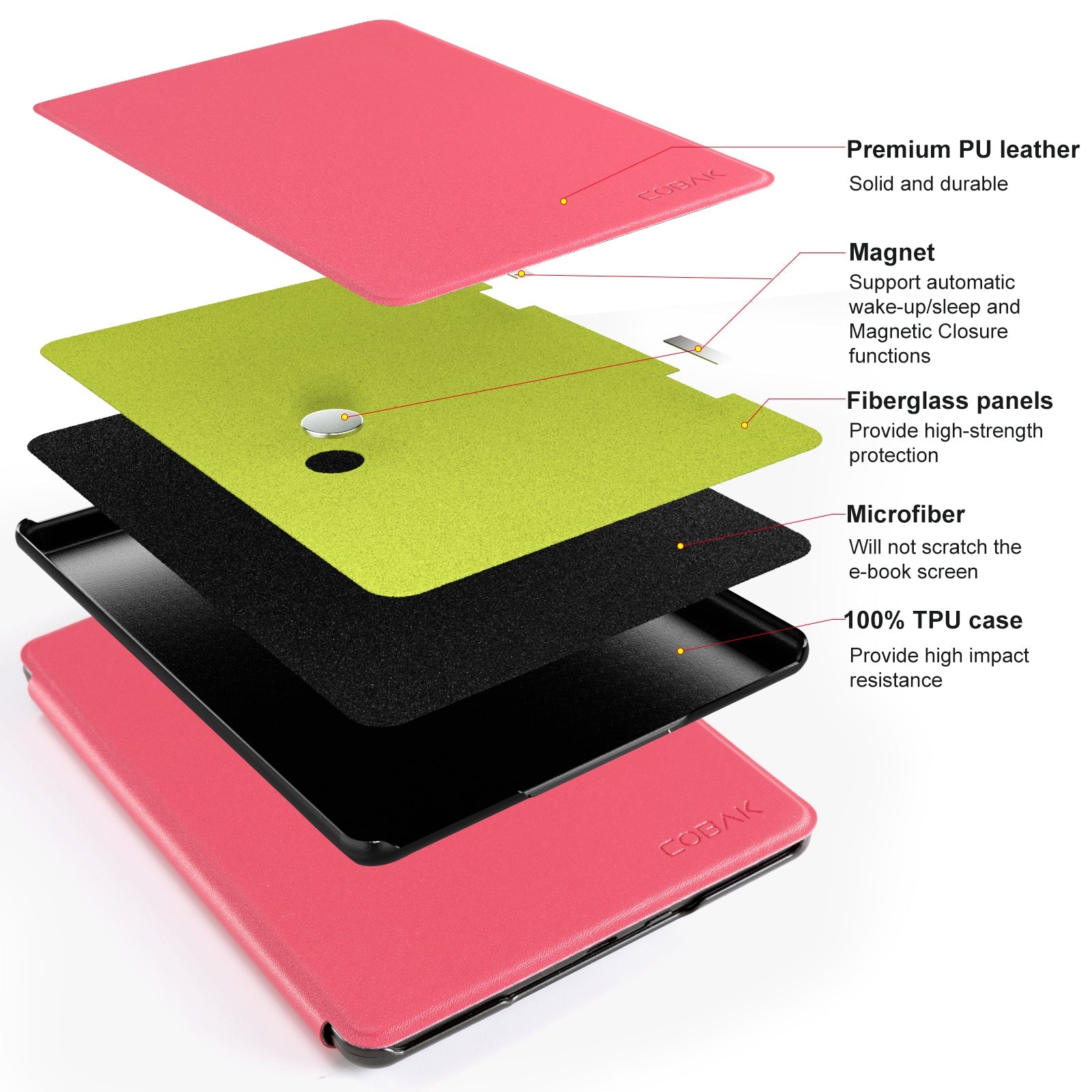 Kindle Paperwhite 12th Gen 7 inch Case#Color_Raspberry