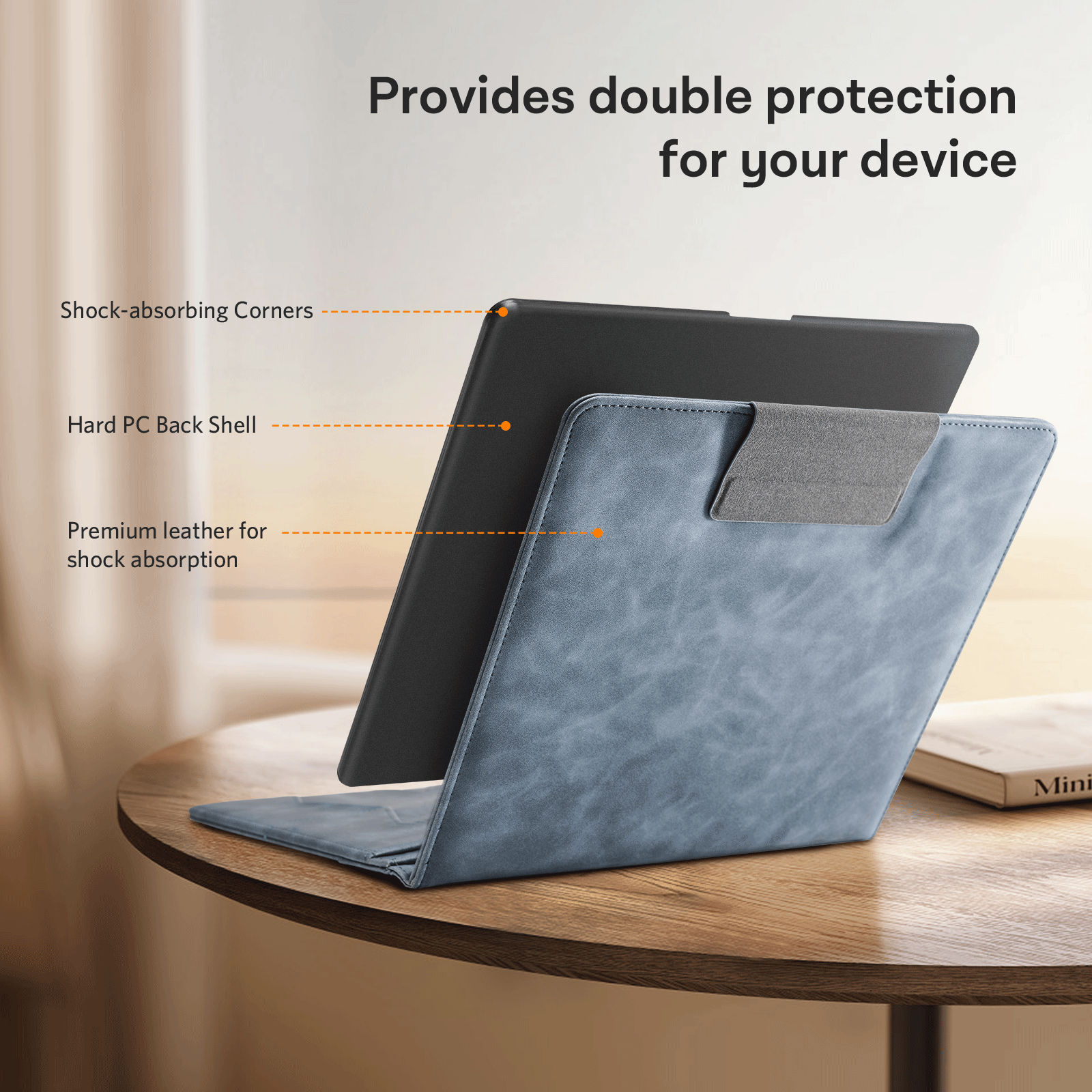 Kindle Scribe (2022/2024 10.2 Inch) Folio Case#Color_Blue Gray