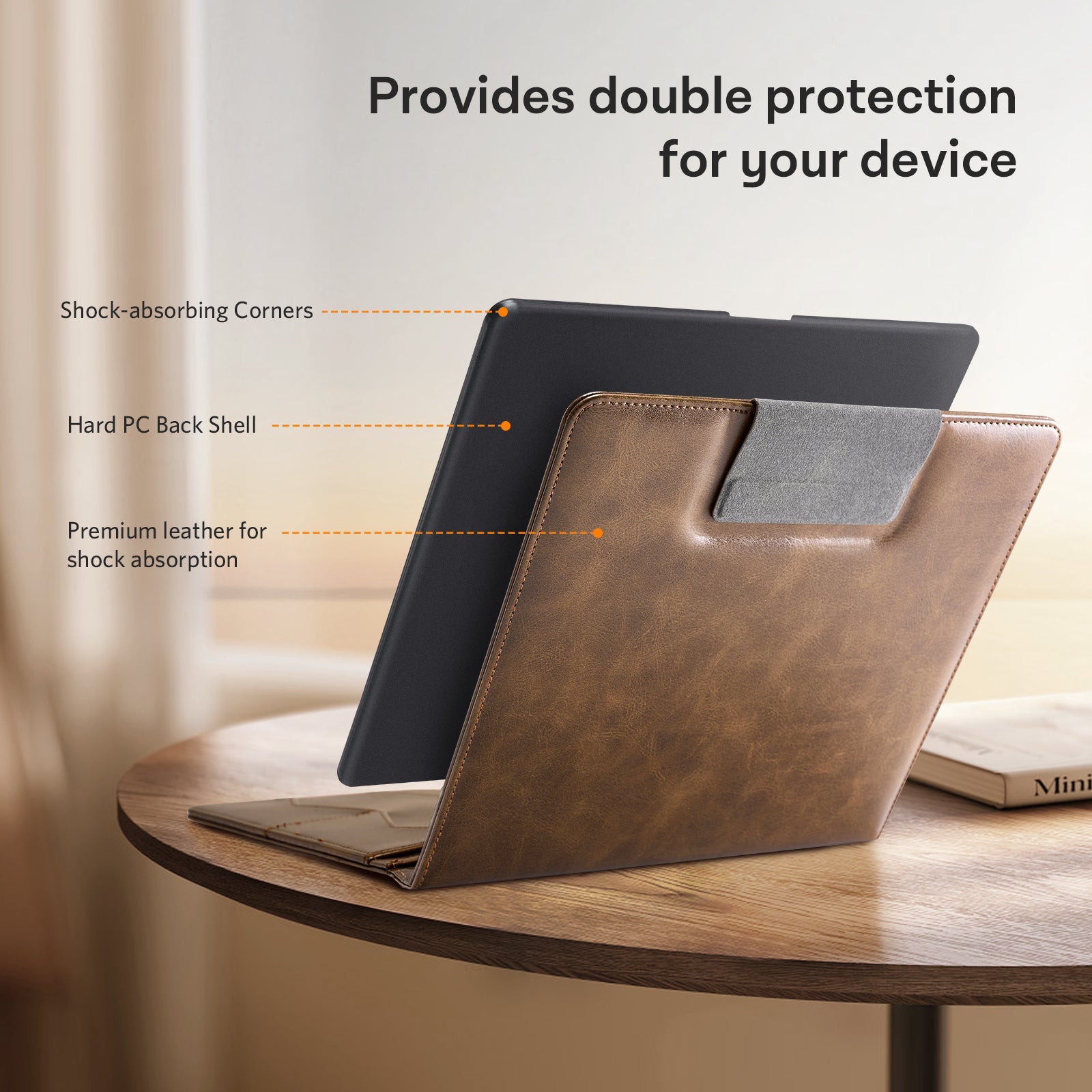 Kindle Scribe (2022/2024 10.2 Inch) Folio Case#Color_Cowhide Brown