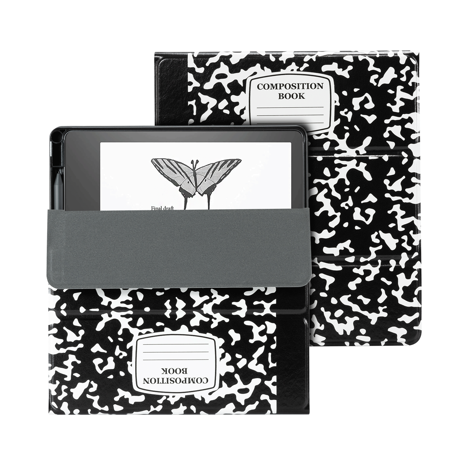 Classics Black Notes Kindle Scribe 10.2 Inch Folio Case