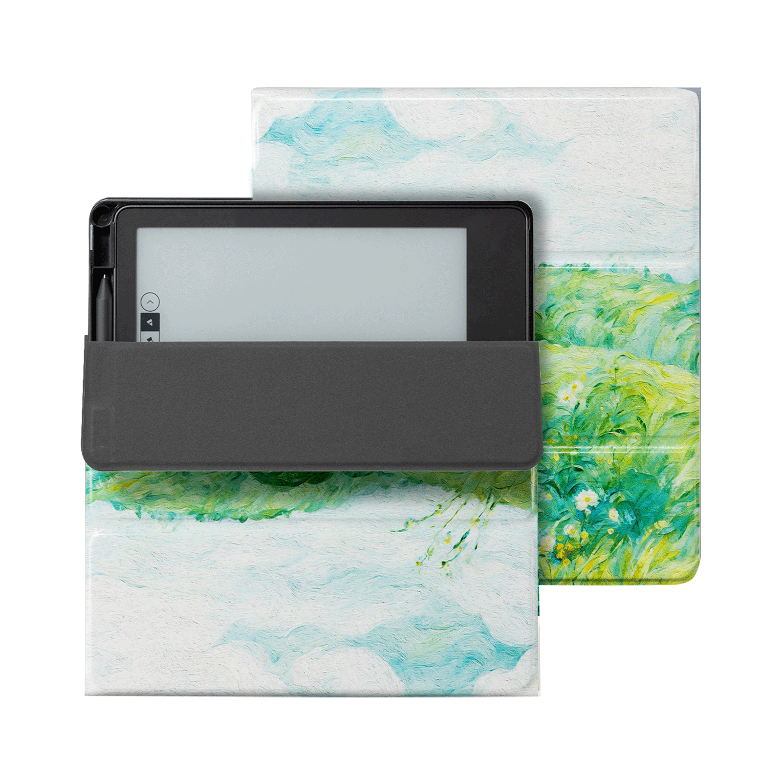 Eden Green Field Kindle Scribe 10.2 Inch Folio Case