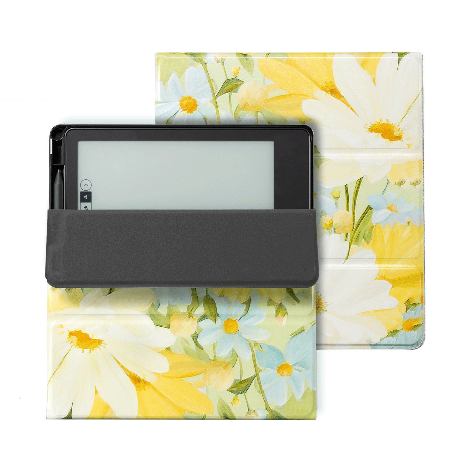 Eden Yellow Floral Kindle Scribe 10.2 Inch Folio Case