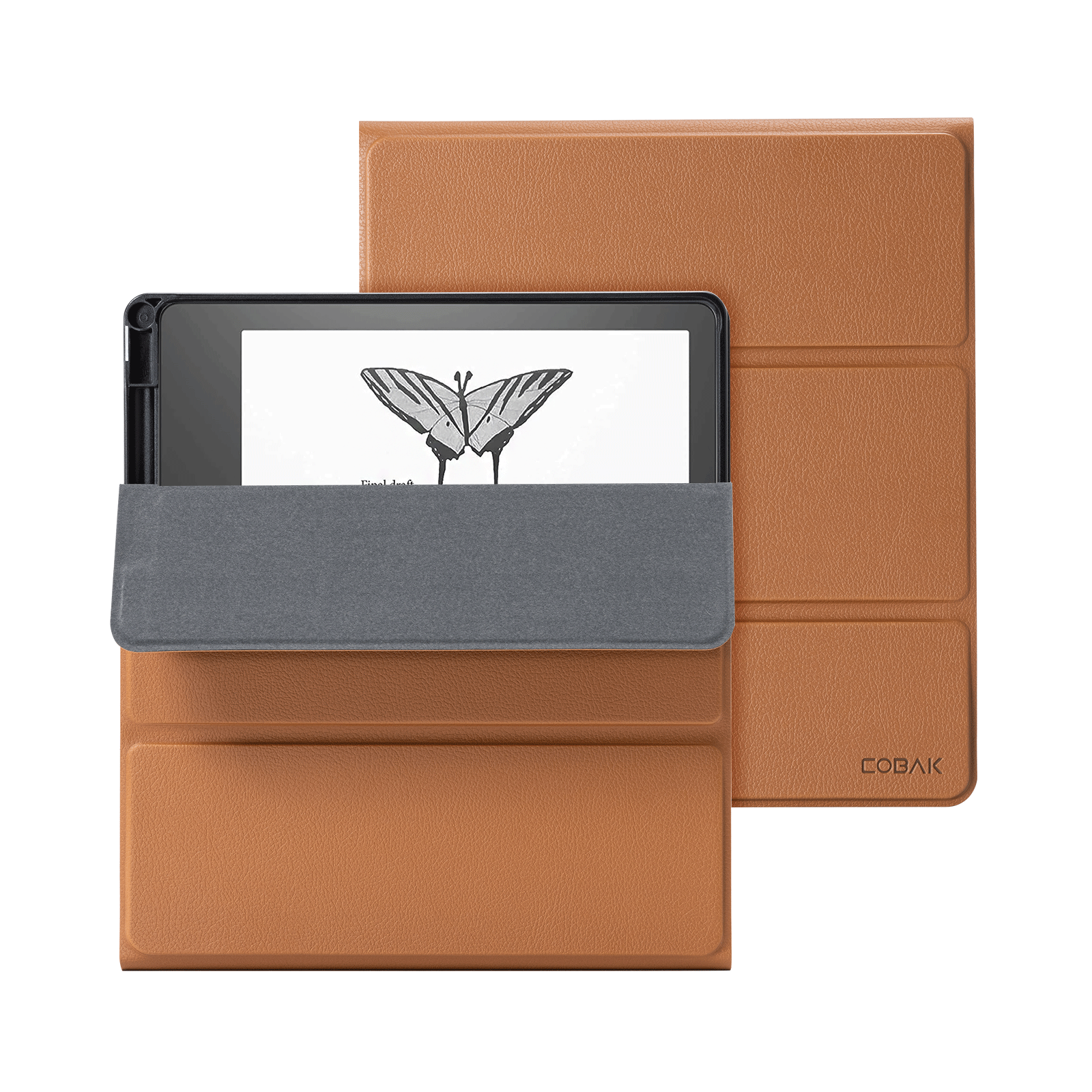 Kindle Scribe (2022/2024 10.2 Inch) tri-fold Stand#Color_Lychee Brown