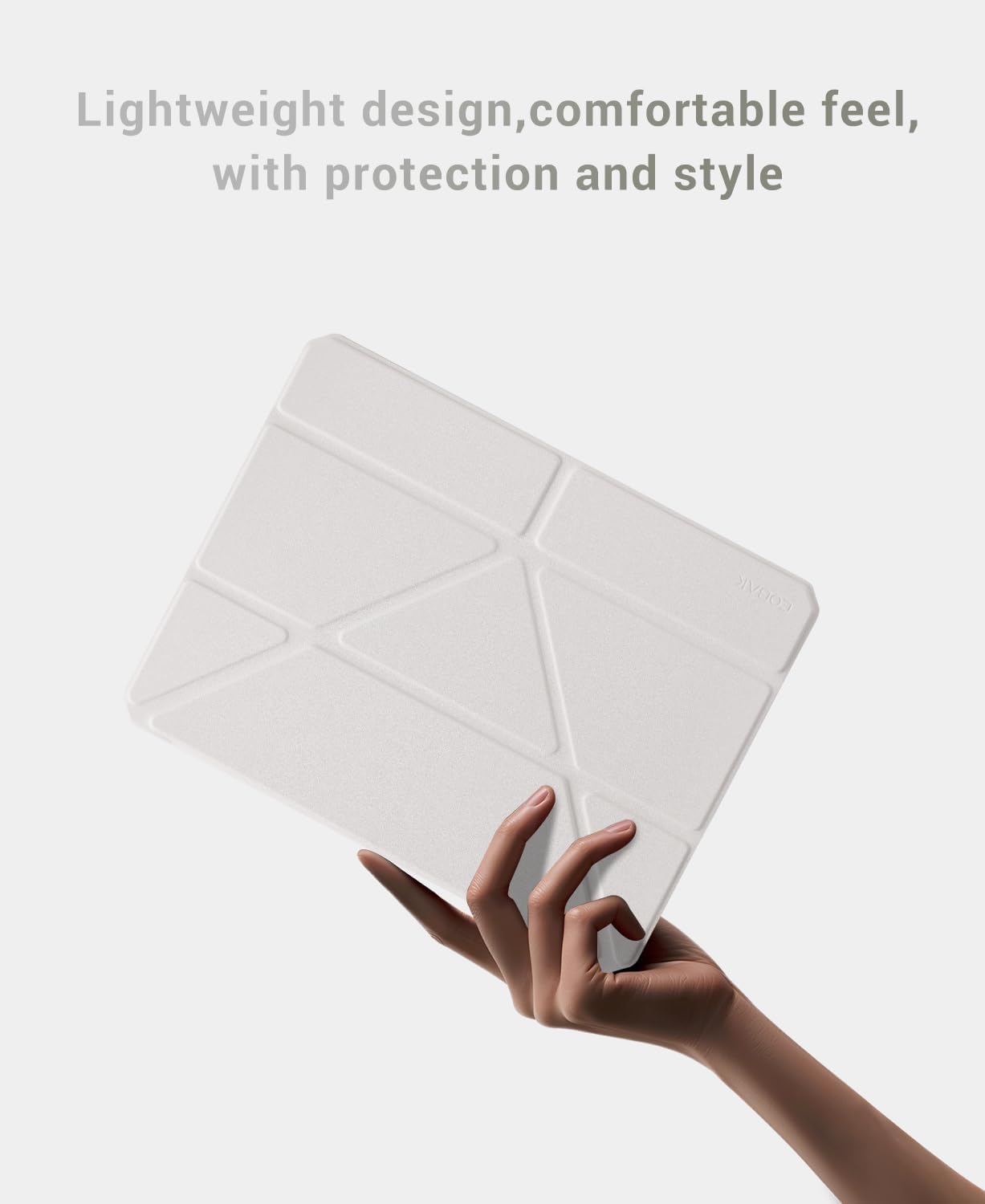 iPad 11th Gen (A16) 11" (2025) & 10th Gen 10.9" (2022) Case With Magnetic Stand#Color_Light Gray