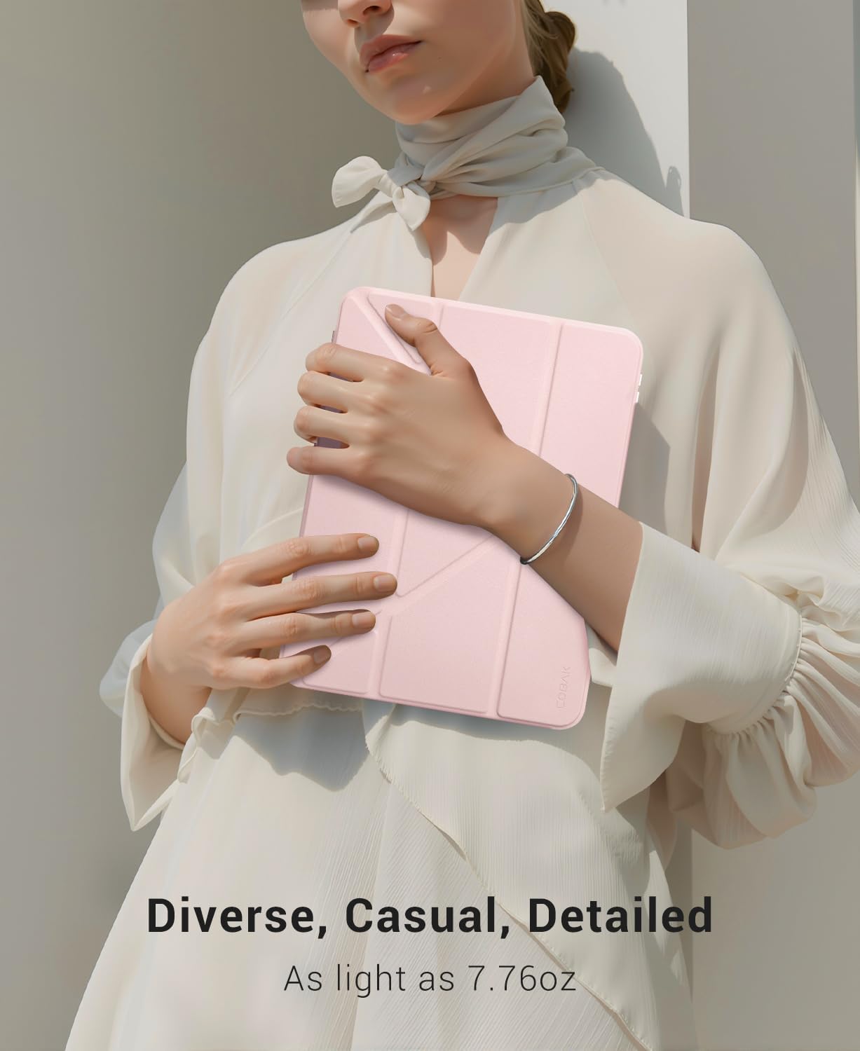 iPad 11th Gen (A16) 11" (2025) & 10th Gen 10.9" (2022) Case With Magnetic Stand#Color_Peach Pink