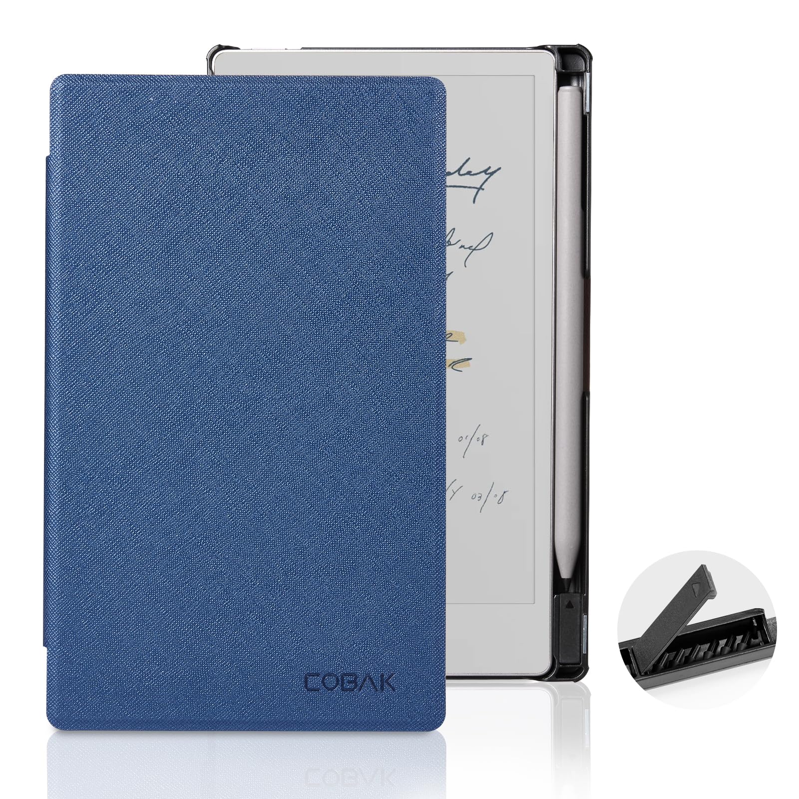 Remarkable Paper Pro Move 7.3 inch (2025) Cross texture Folio Cover#Color_Blue