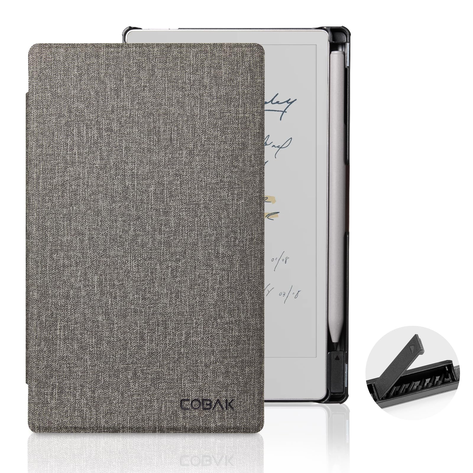 Remarkable Paper Pro Move 7.3 inch (2025) Cross texture Folio Cover#Color_Gray