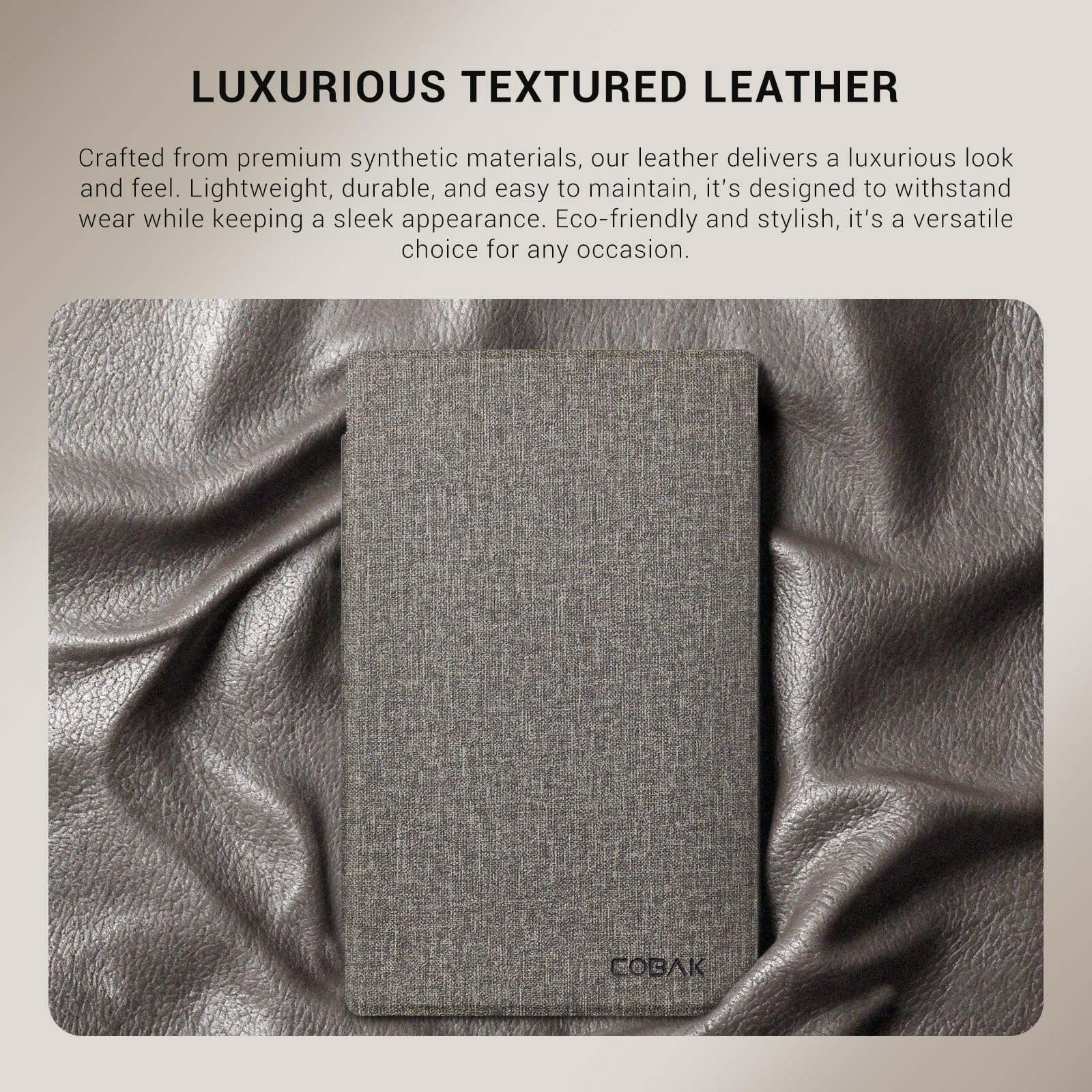 Remarkable Paper Pro Move 7.3 inch (2025) Cross texture Folio Cover#Color_Gray