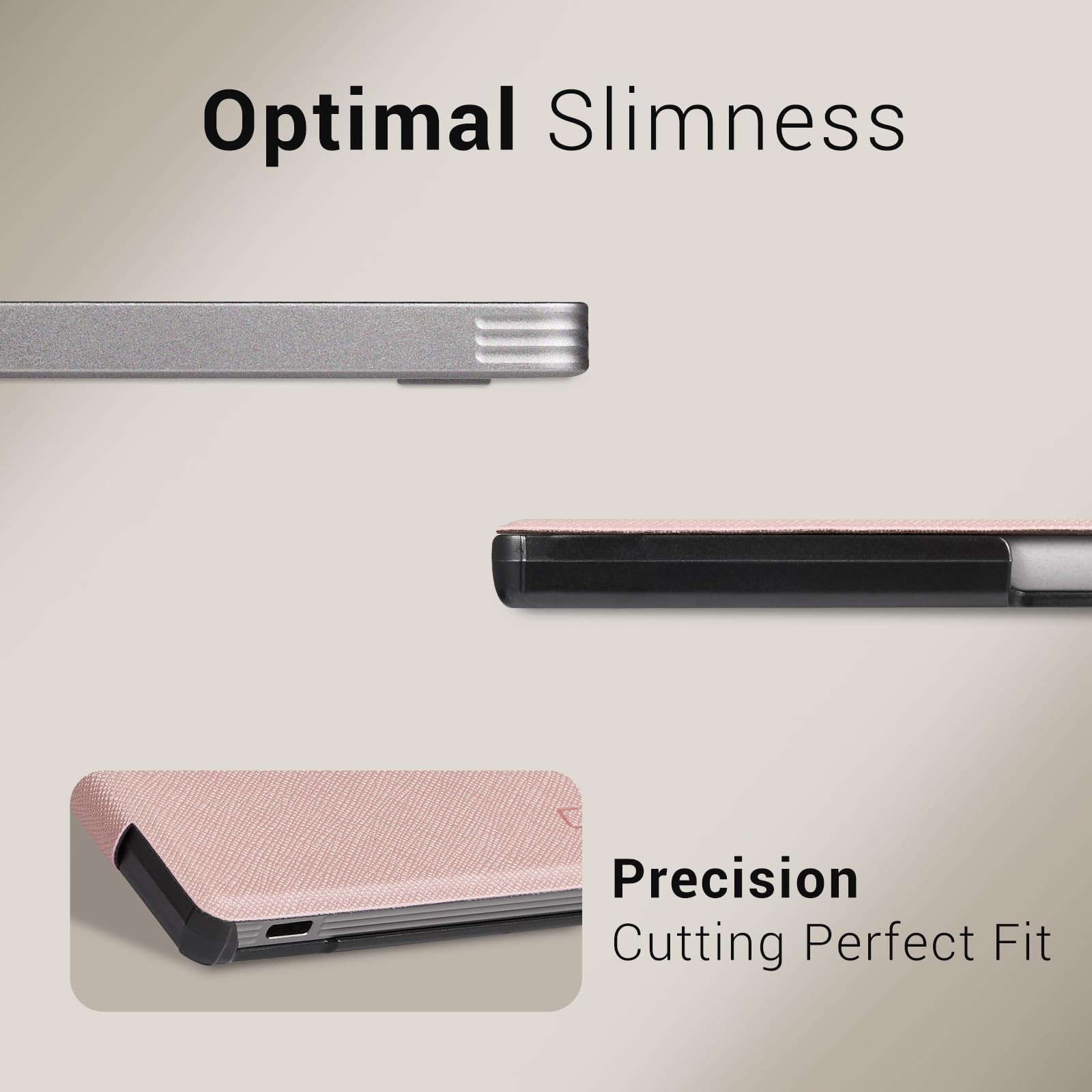 Remarkable Paper Pro Move 7.3 inch (2025) Cross texture Folio Cover#Color_Pink