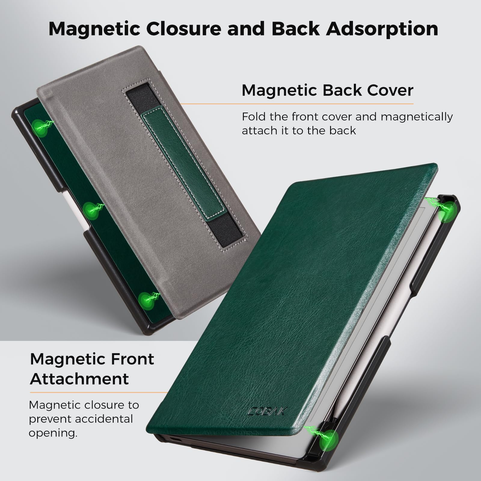 Remarkable Paper Pro Move 7.3 inch Folio Case#Color_Green