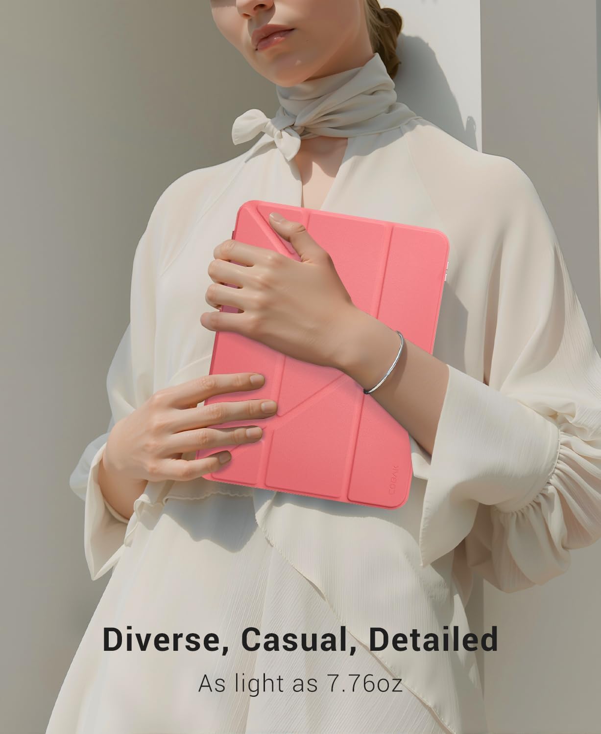 iPad 11th Gen (A16) 11" (2025) & 10th Gen 10.9" (2022) Case With Magnetic Stand#Color_Rosy Pink