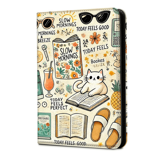 Kindle Paperwhite 12th Gen (2024 7 inch) stand-Prints Case#Color_Slow Morning