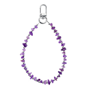 Purple Stone Beaded Strap