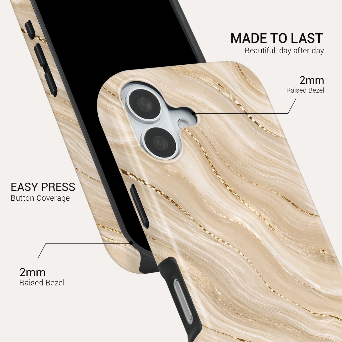 Sandstone Tough Phone Case#DEVICE_iPhone 17