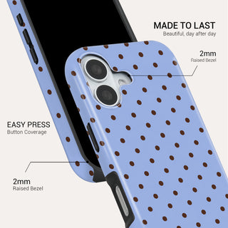 Blue Speckles Tough Phone Case#DEVICE_iPhone 17