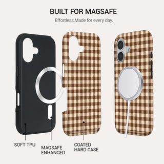 Cocoa Check Tough Phone Case#DEVICE_iPhone 17