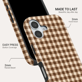 Cocoa Check Tough Phone Case#DEVICE_iPhone 17