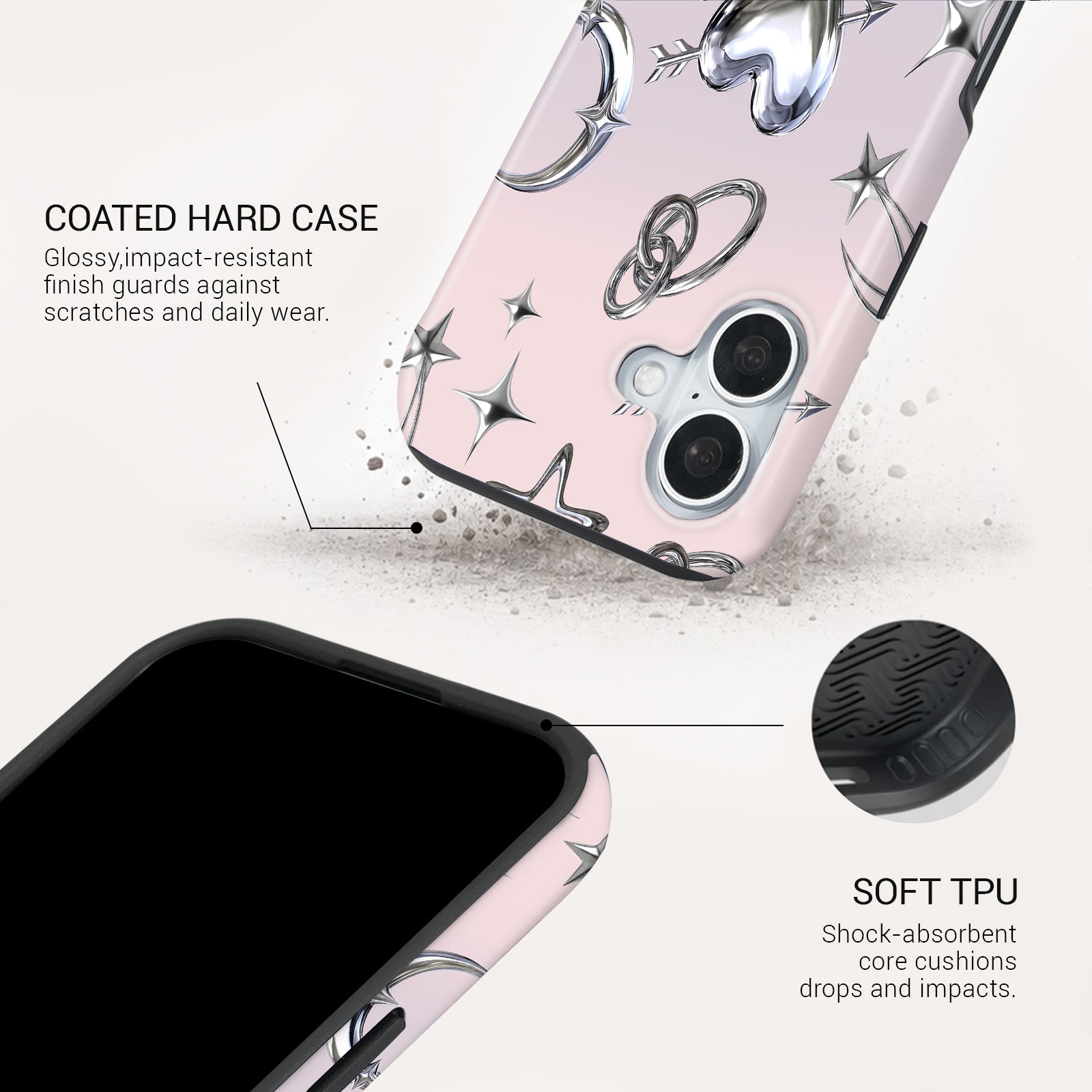 Glitter Pop Tough Phone Case