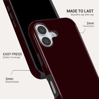Oxblood Tough Phone Case#DEVICE_iPhone 17