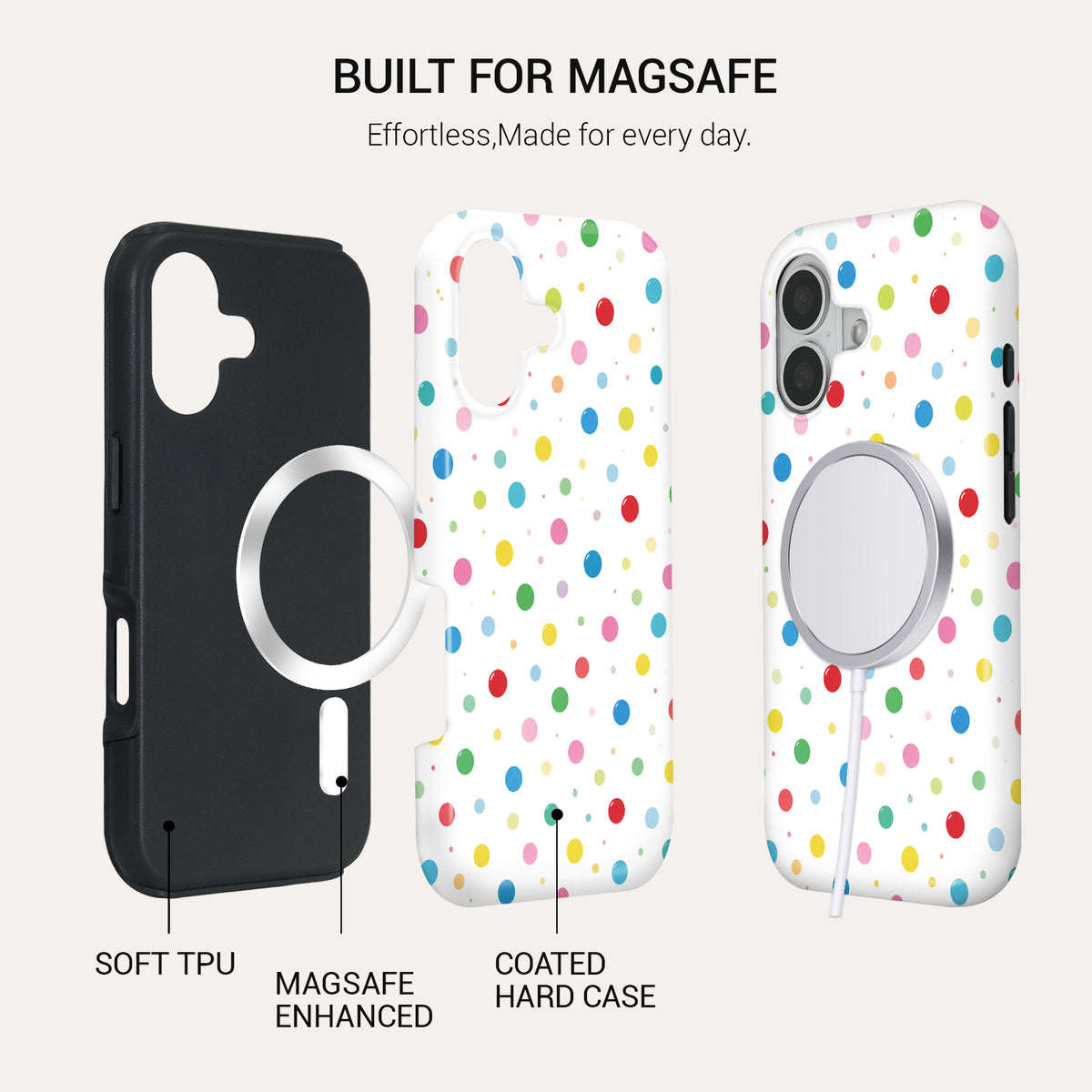 Confetti Tough Phone Case#DEVICE_iPhone 17