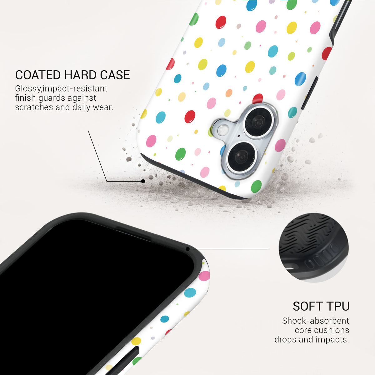 Confetti Tough Phone Case#DEVICE_iPhone 17