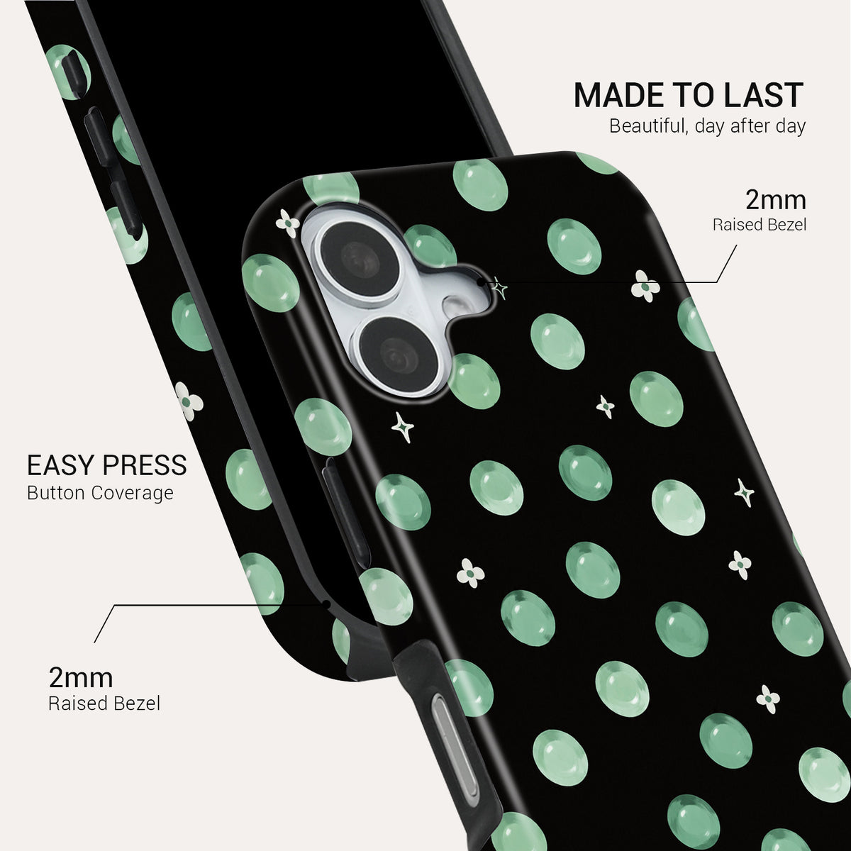 Green Light Tough Phone Case#DEVICE_iPhone 17