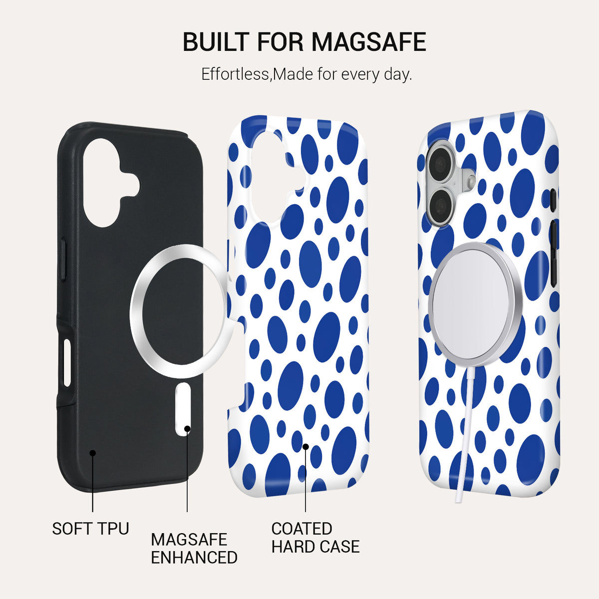 Blue Freckles Tough Phone Case#DEVICE_iPhone 17