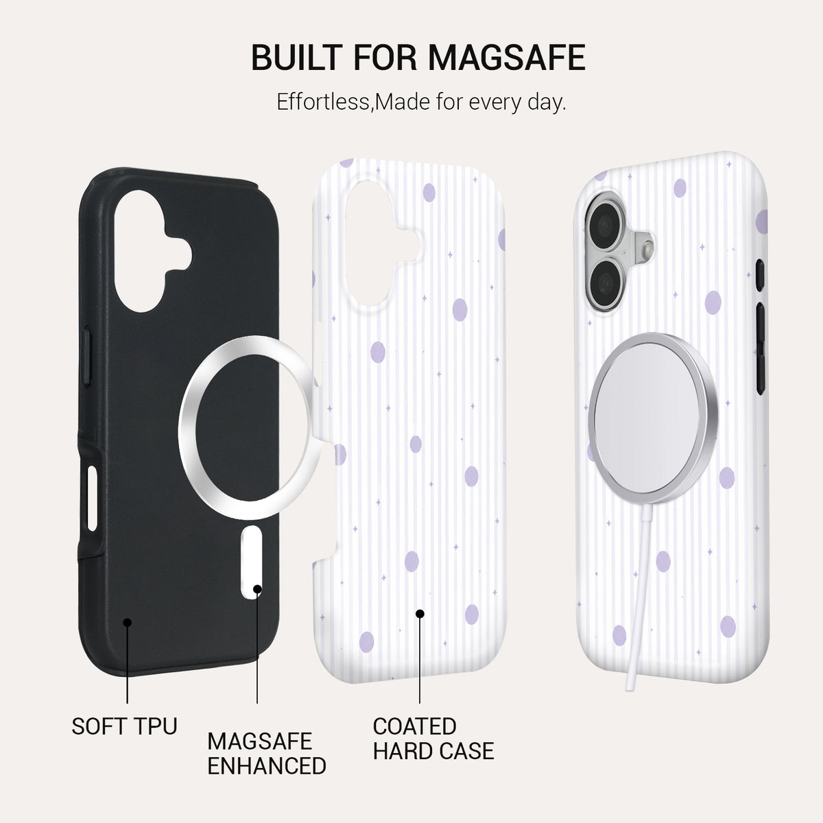 Lavender Latte Tough Phone Case#DEVICE_iPhone 17