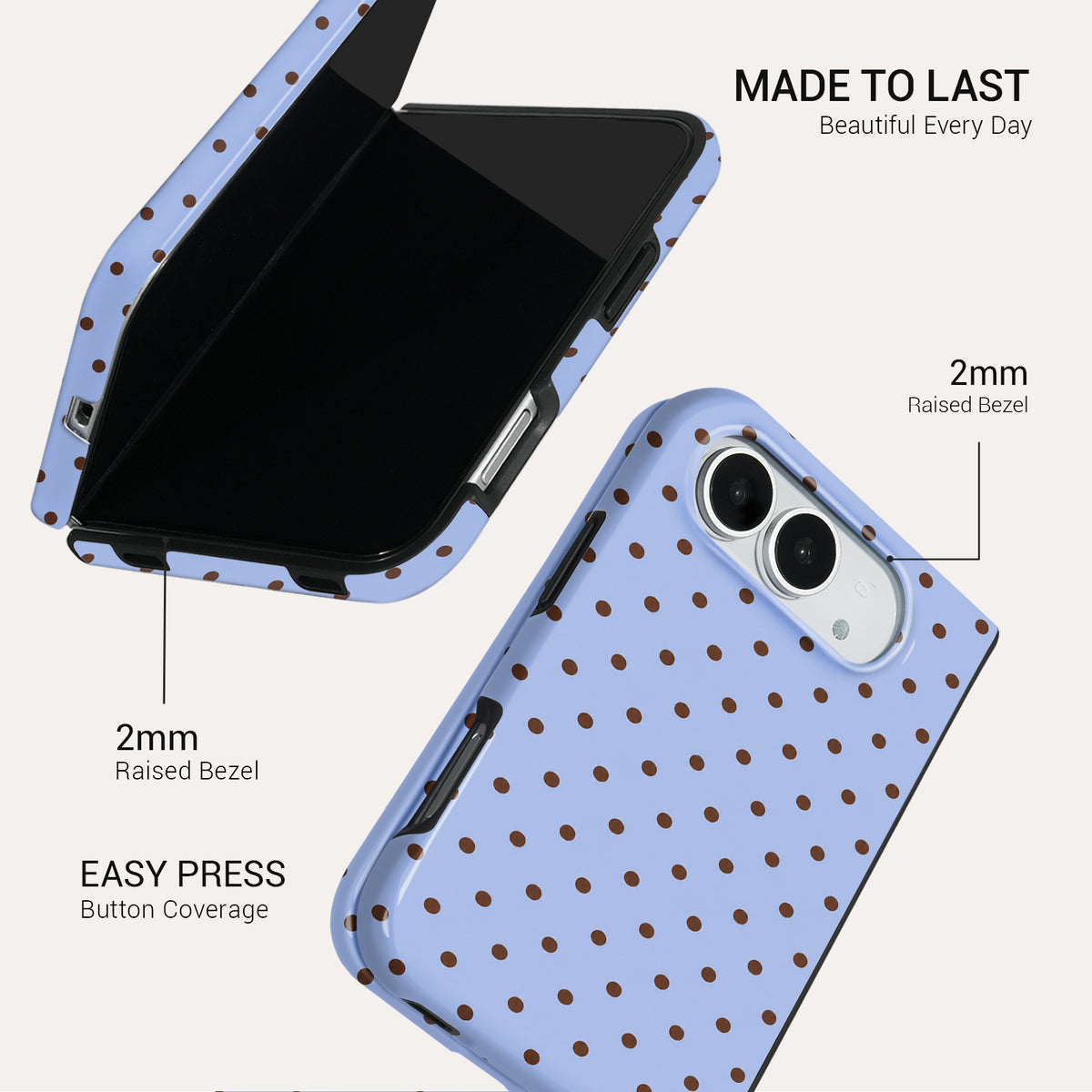 Blue Speckles Tough Phone Case#DEVICE_iPhone Duo
