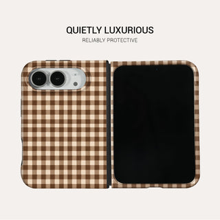 Cocoa Check Tough Phone Case#DEVICE_iPhone Duo