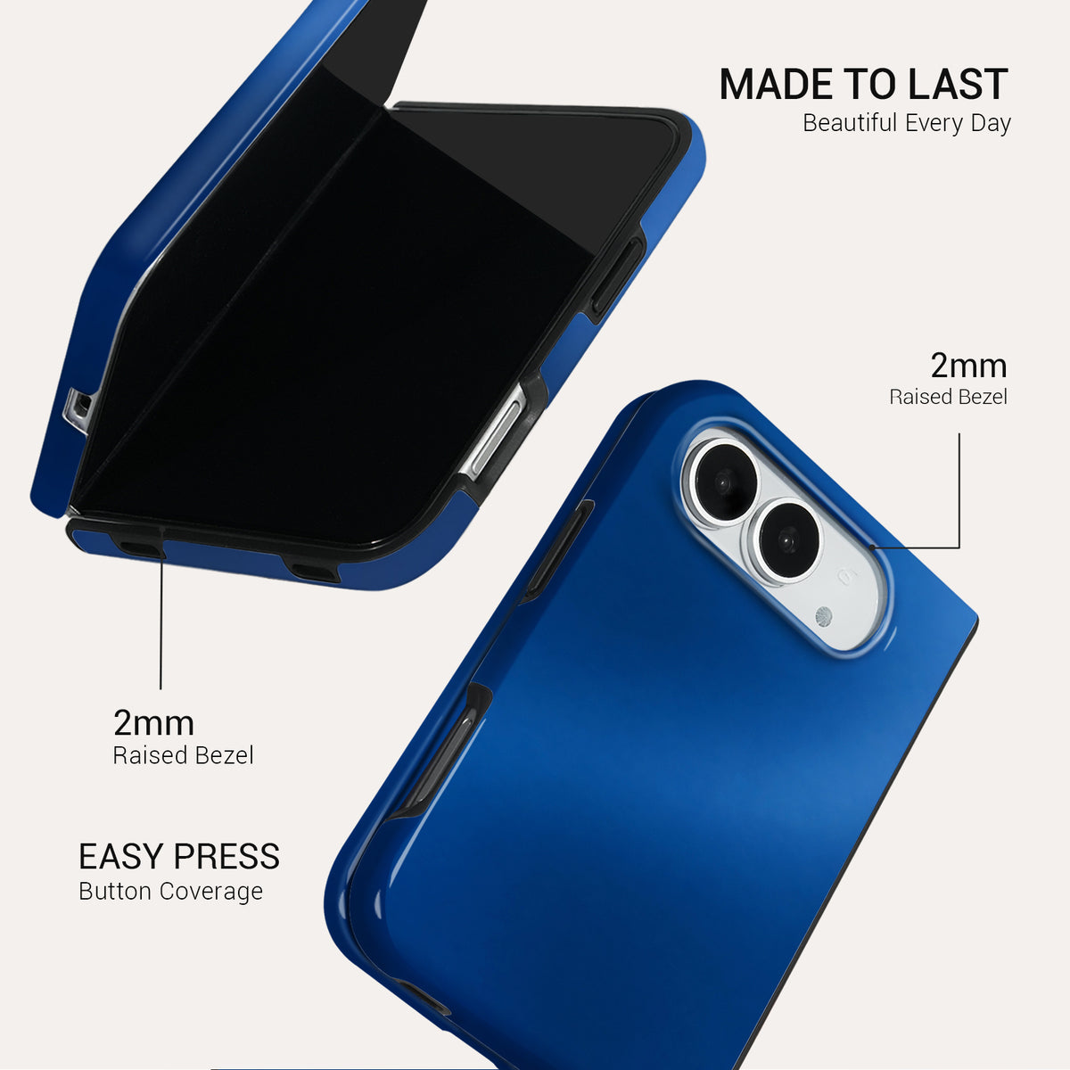Midnight Blue Tough Phone Case#DEVICE_iPhone Duo