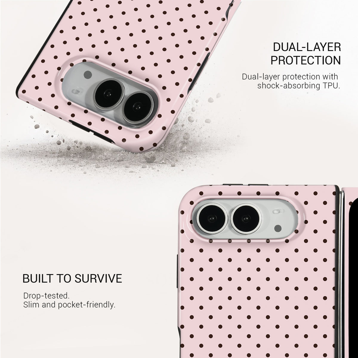 Blush Beige Tough Phone Case#DEVICE_iPhone Duo