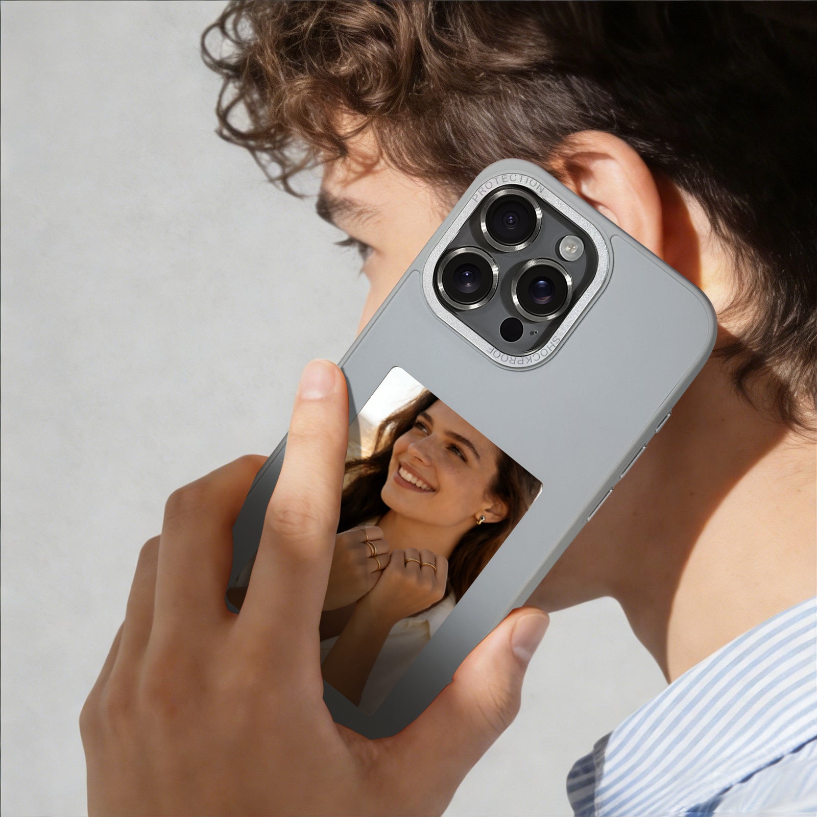 iPhone 13–16 NFC E-Ink Case with 4-Inch HD Display#Color_Grey